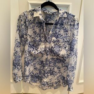 Zara floral blouse